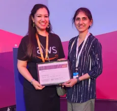 Dimple Vaghela at AWS Summit Bangalore