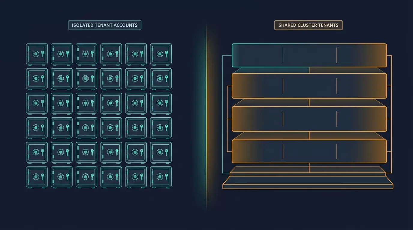 WS multi-tenant isolation best practices — architectural split between silo and pool deployment models on AWS