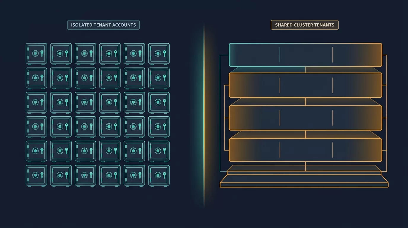 WS multi-tenant isolation best practices — architectural split between silo and pool deployment models on AWS
