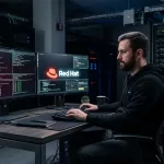 Red Hat Certification Changes 2026 - engineer at workstation studying for RHCSA RHCE RHCA exams