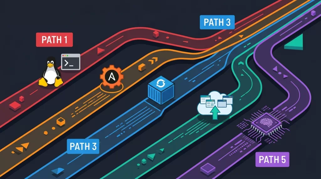 Five Red Hat certification tracks in 2026 - Enterprise Linux, Ansible, OpenShift, Cloud-Native Applications, and AI